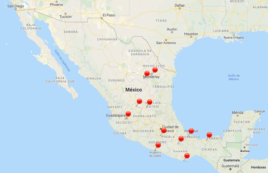 Mapa de hoteles